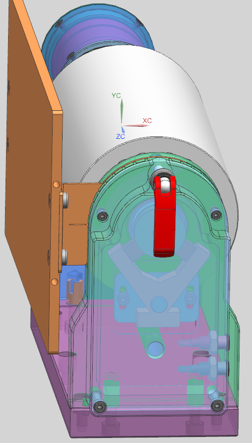 EPCOTEC engineered drum collector with enclosed drive and removable collection cylinder